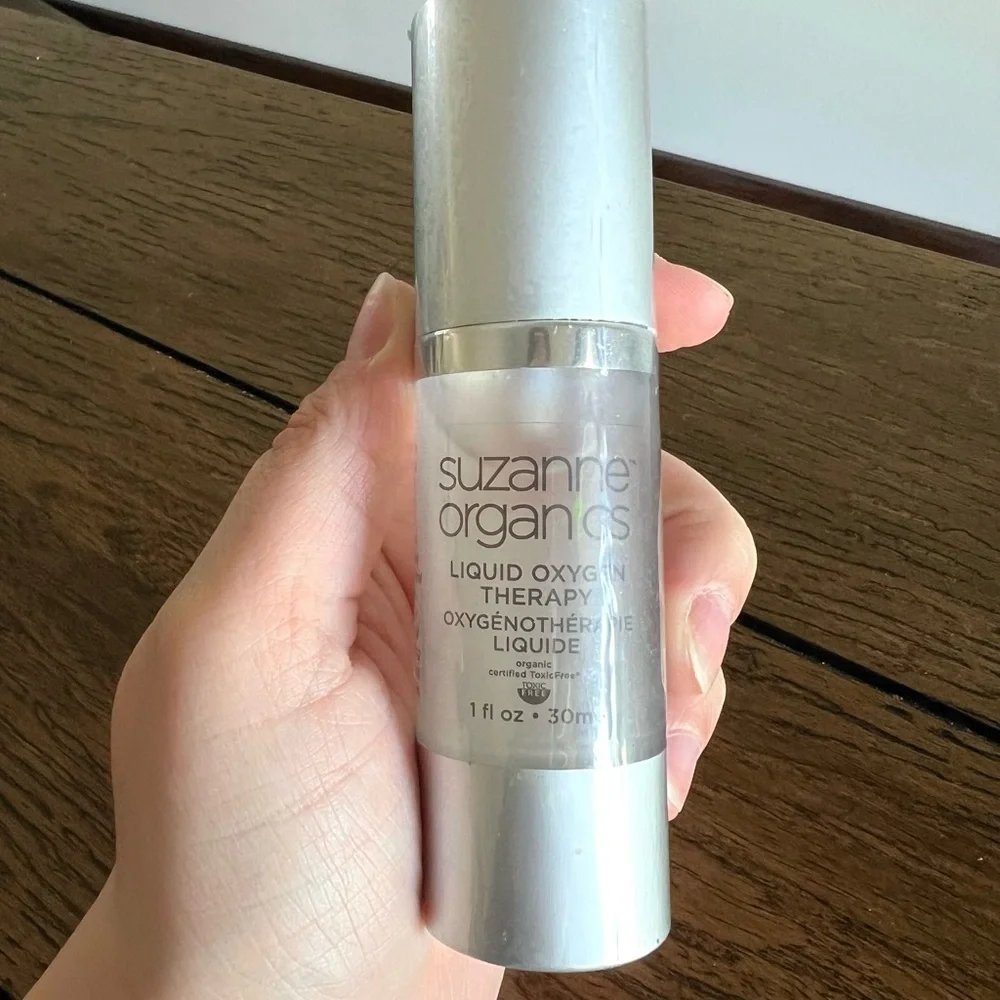 NEW Suzanne Somers Organics Liquid Oxygen Therapy Facial Serum 1 Fl oz 30 ml